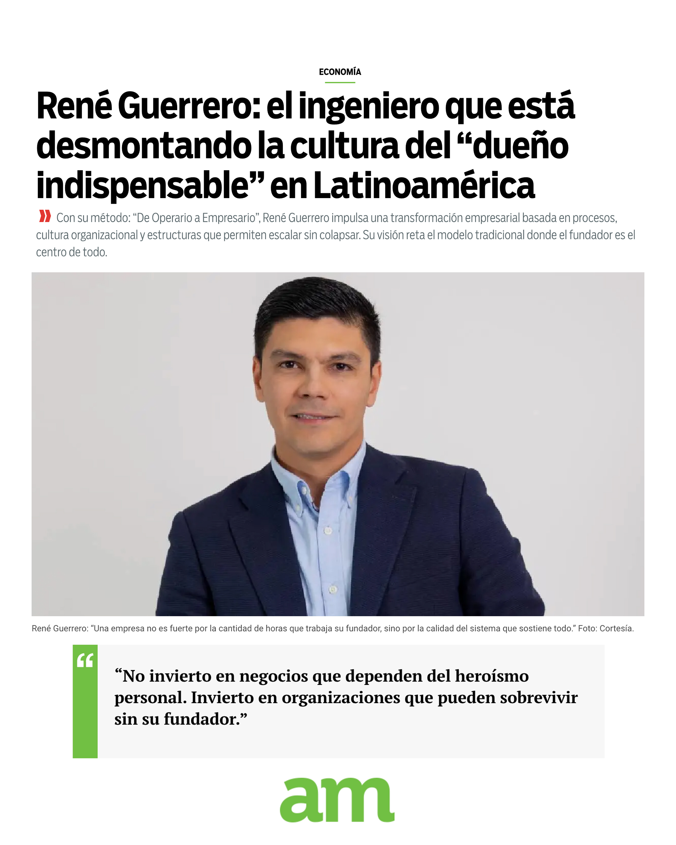 Artículo El País René Guerrero